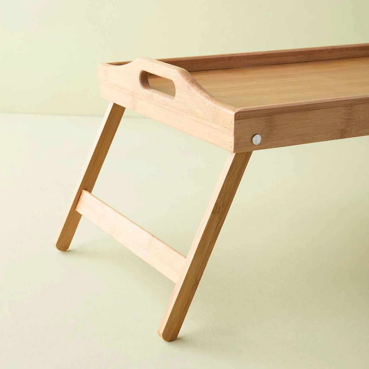 Lüx Bambu Katlanır Ayaklı Tepsi