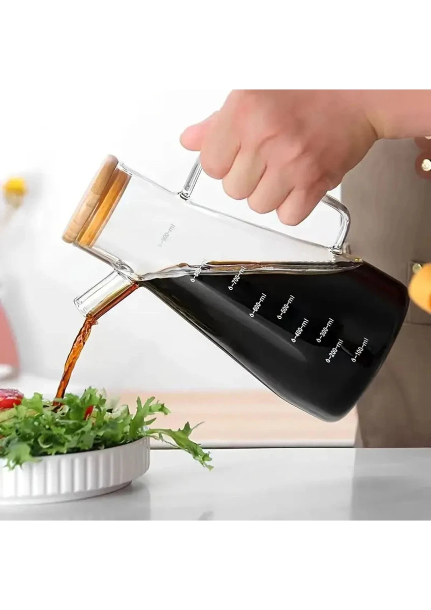 Cam Yağdanlık | 900ml Borosilikat Yağ Şişesi